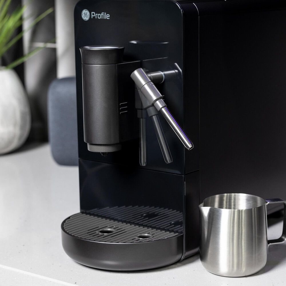 GE Profile 40.5 Oz Automatic Espresso Machine in Black, , large