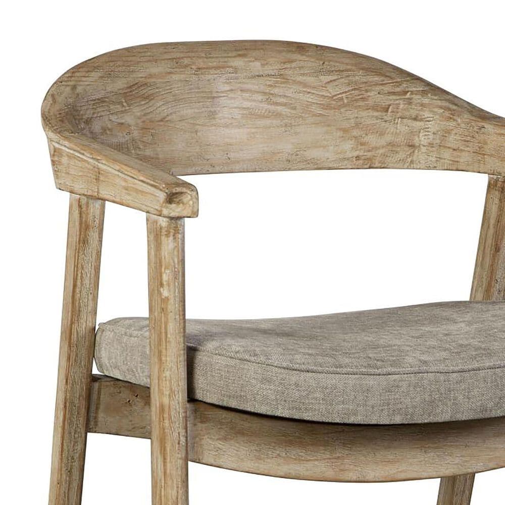 Nest Home Collections Vanessa Arm Chair in Aged White, , large