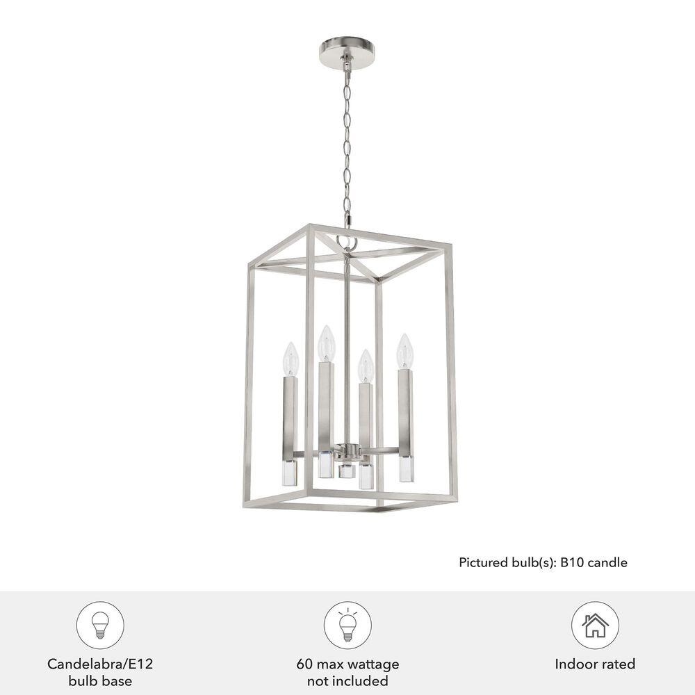 Hunter Sunjai 13&quot; 4-Light Pendant in Brushed Nickel, , large