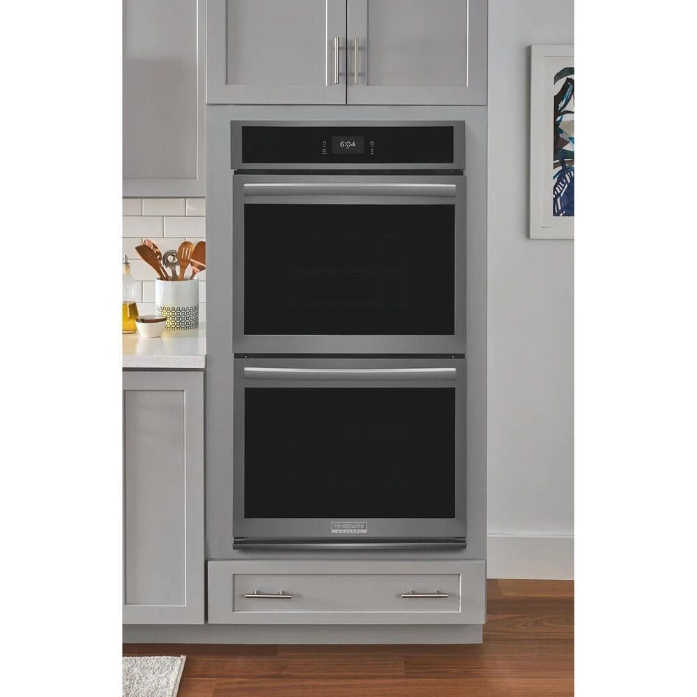 Frigidaire Gallery 27&#39;&#39; Double Electric Wall Oven with Total Convection in Black Stainless Steel, , large