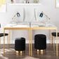 Lumisource Marla 2-Piece Nesting Ottoman Set in Black, , large