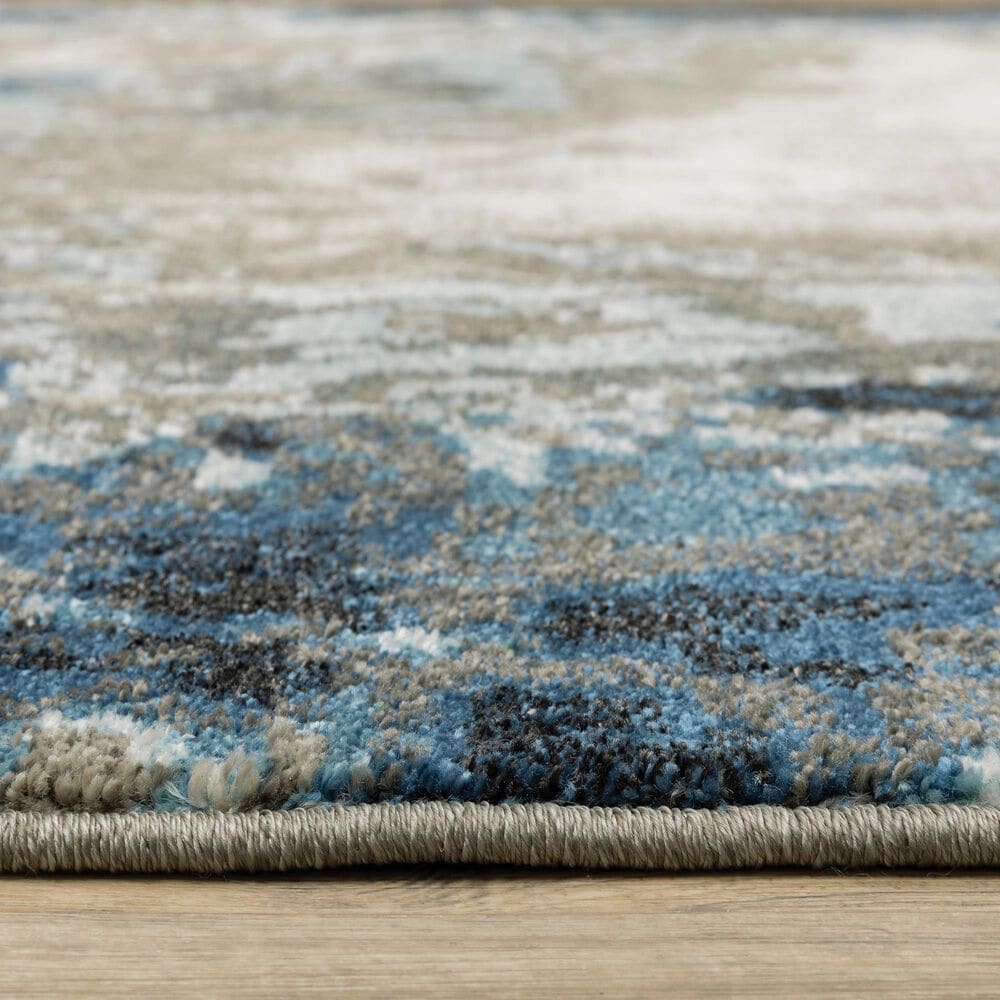 Oriental Weavers Venice Modena 6&#39;7&quot; x 9&#39;2&quot; Blue and Beige Area Rug, , large