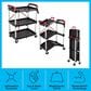 Timberlake Pack-N-Roll Folding Collapsible Service Cart in Black, , large