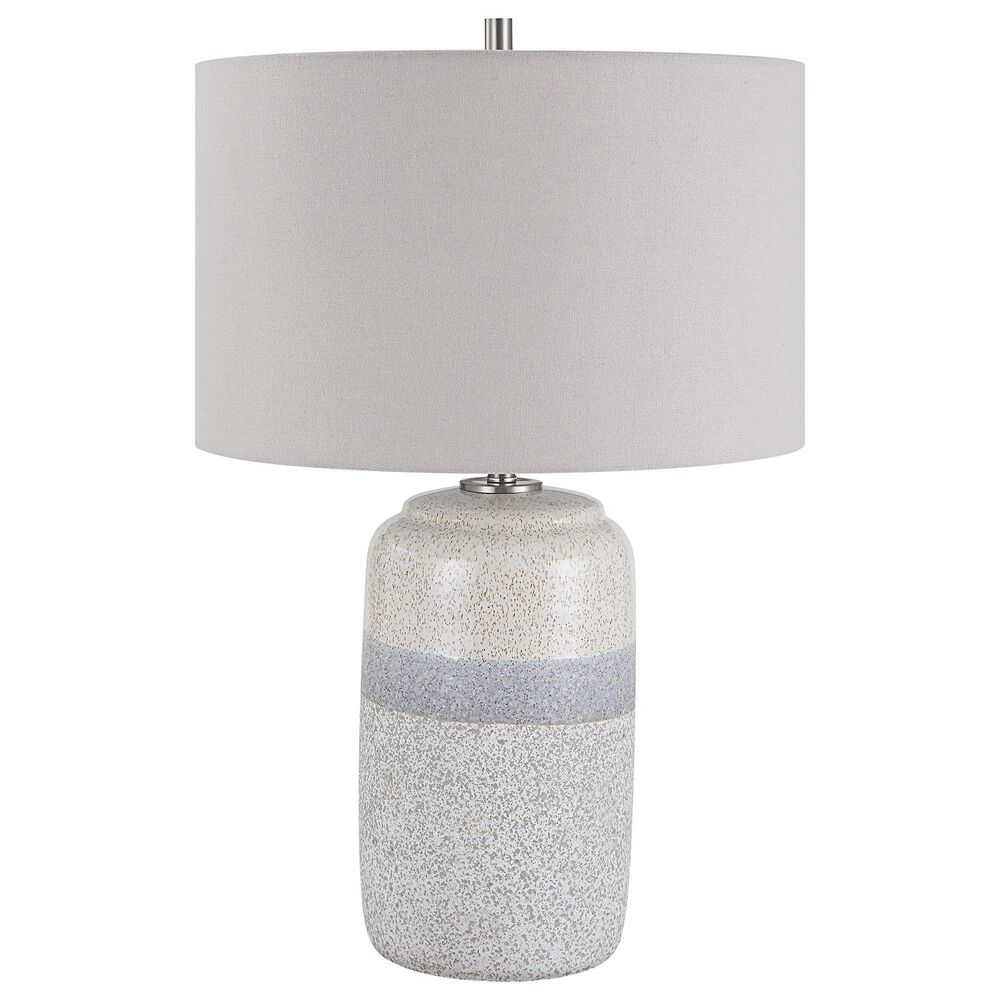 Uttermost Pinpoint Table Lamp in White, Gray and Ivory Cream, , large