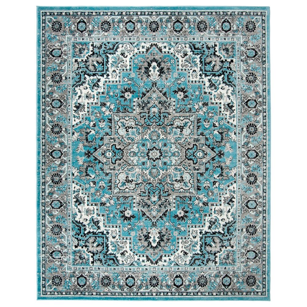 Safavieh Skyler SKY126M 10" x 14" Blue and Ivory Area Rug, , large