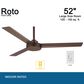 Minka-Aire Roto 52" Ceiling Fan in Oil Rubbed Bronze, , large