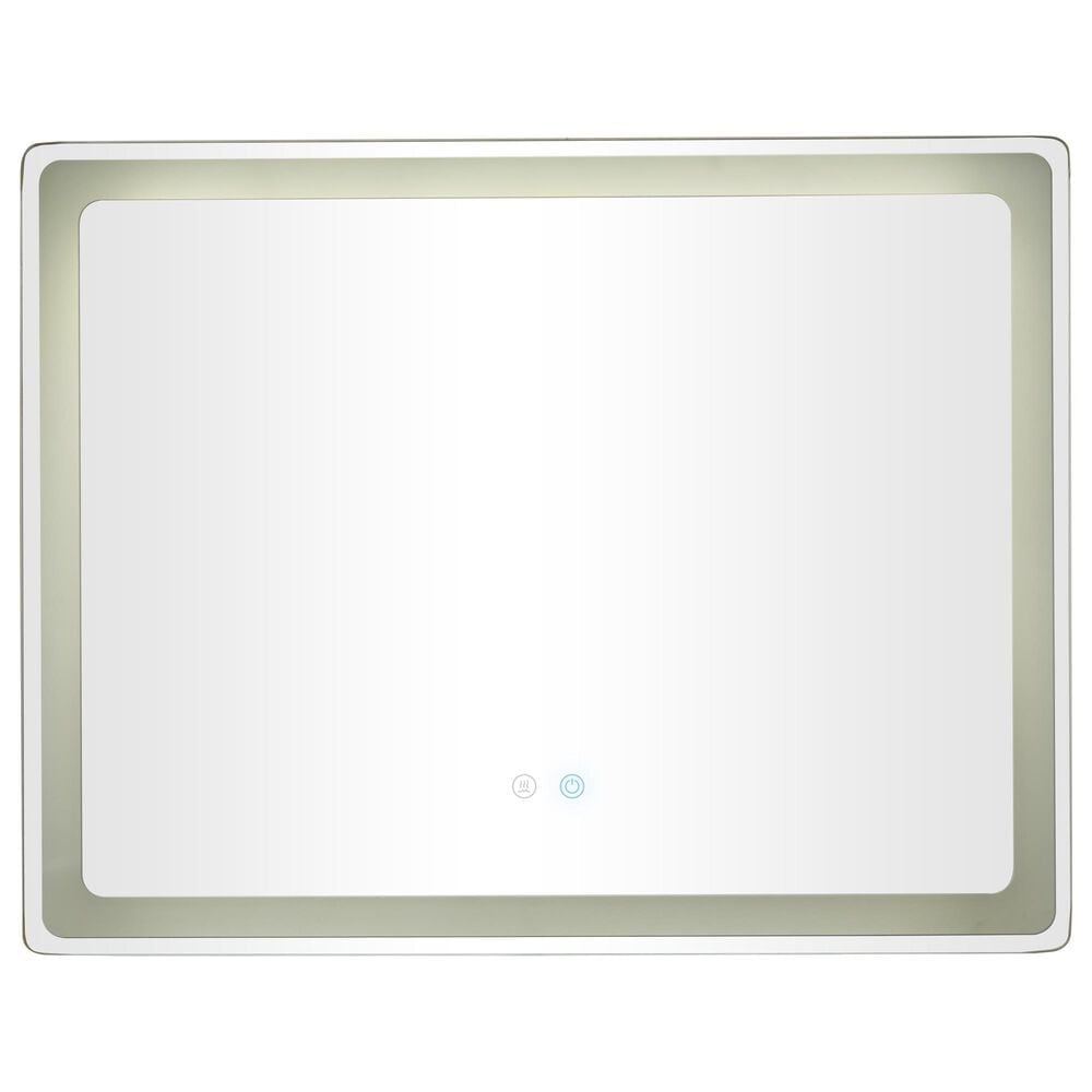 Maple and Jade 36" Room Anti Fog Mirror with LED Light in Silver and White, , large