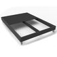 Hearth and Haven Full Bed Frame Foundation in Dark Grey, , large