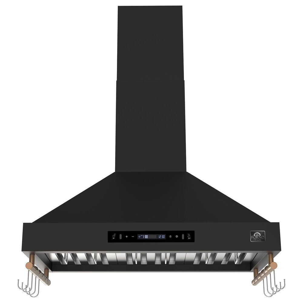 Forno Venezia 36" Wall Mount Range Hood in Black, , large
