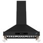 Forno Venezia 36" Wall Mount Range Hood in Black, , large