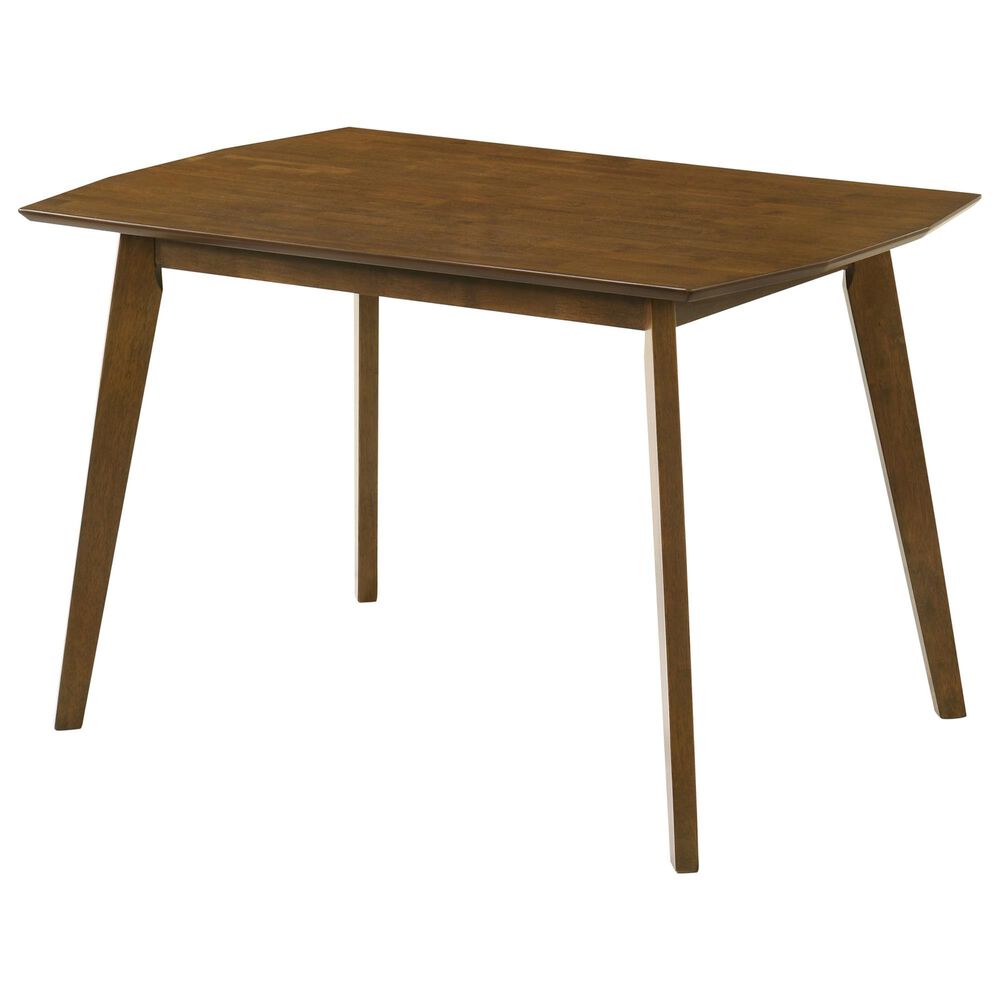 Armen Living Amaris Dining Table in Warm Walnut - Table Only, , large