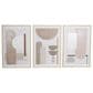 Maple and Jade 24" x 36" Abstract Wall Art in Pink, Beige, White and Gray (Set of 3), , large