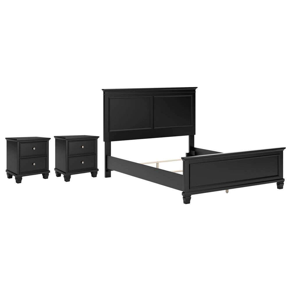 Signature Design by Ashley Lanolee 3Piece Queen Bed with Two