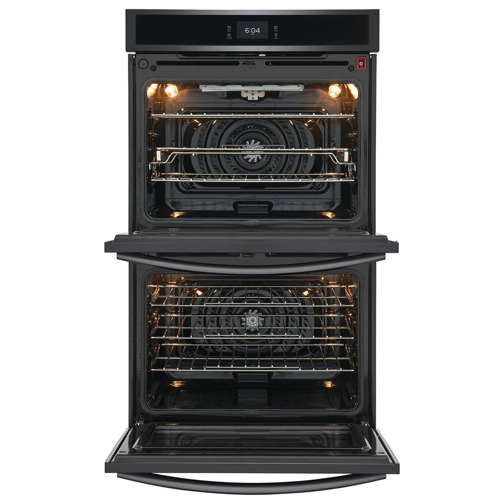 Frigidaire Gallery 30'' Double Electric Wall Oven with Total Convection in Black Stainless Steel