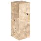 TimberHaus Teak Slice Medium Square Pedestal in Bleached Teak, , large