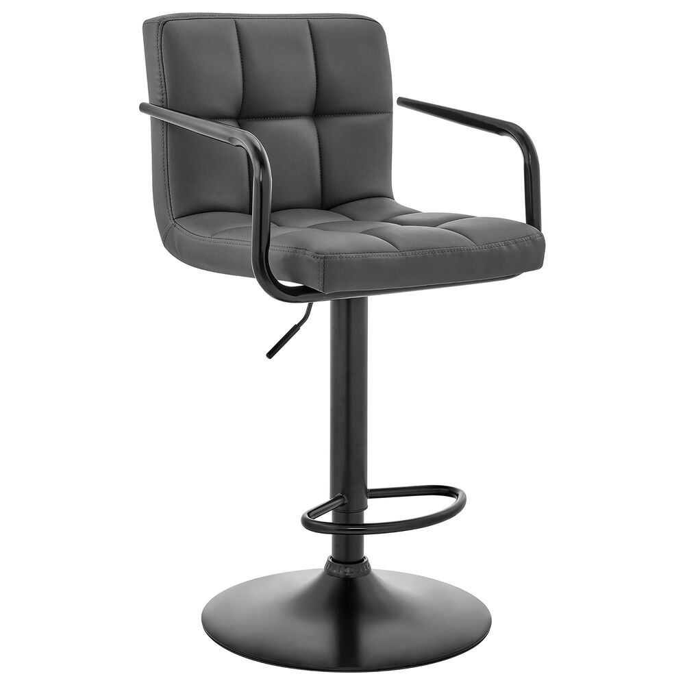 Blue River Laurant Swivel Adjustable Bar Stool in Gray, , large