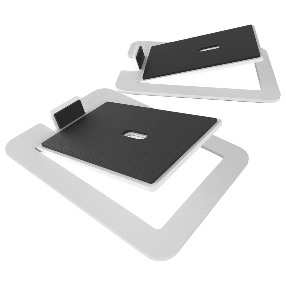 Kanto Angled Desktop Speaker Stands for Large Speakers in White (Set of 2), , large