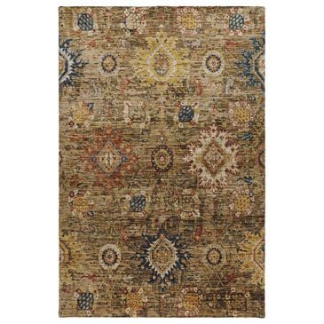 Dalyn Rug Company Silk Road Clove, Brown, Gold, Copper and Charcoal 10" x 14" Area Rug, , large