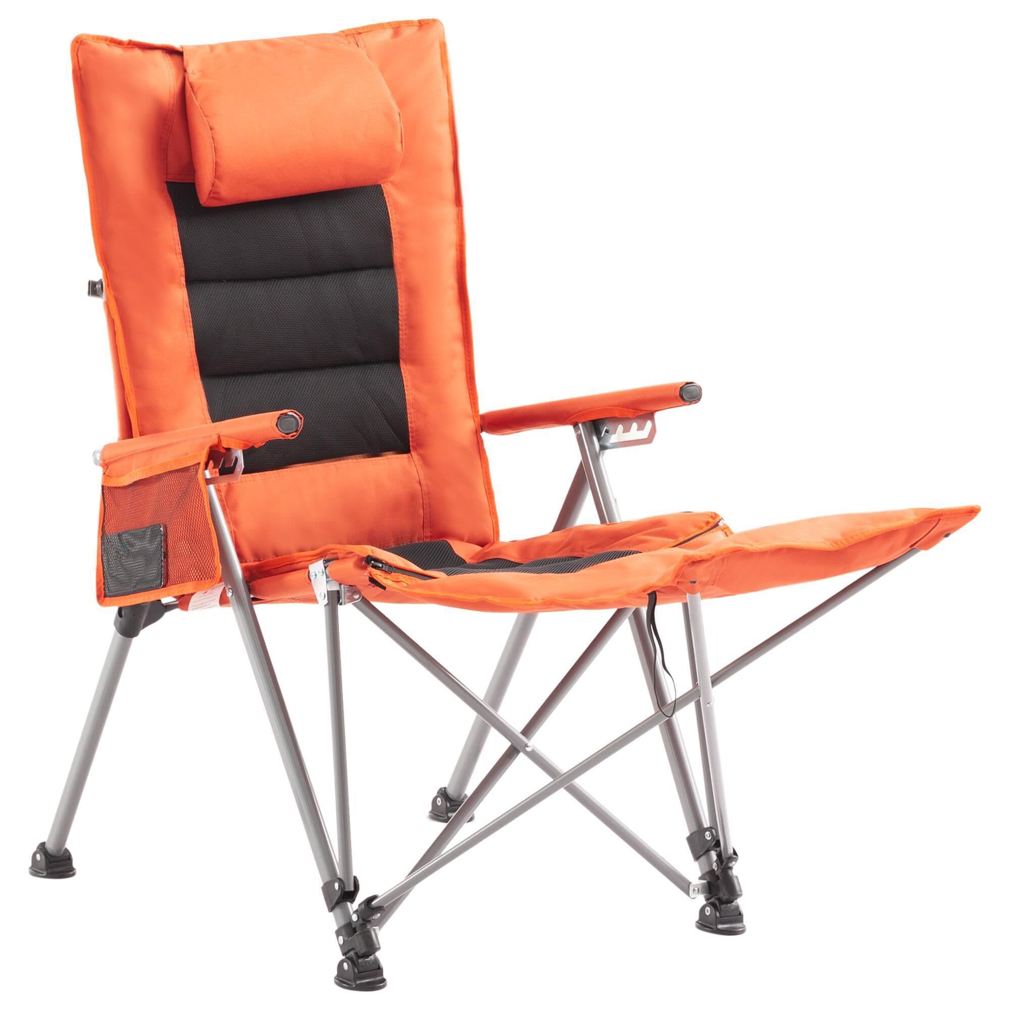 HOMLUX Folding Outdoor Camping Chair with 5-Position Adjustable