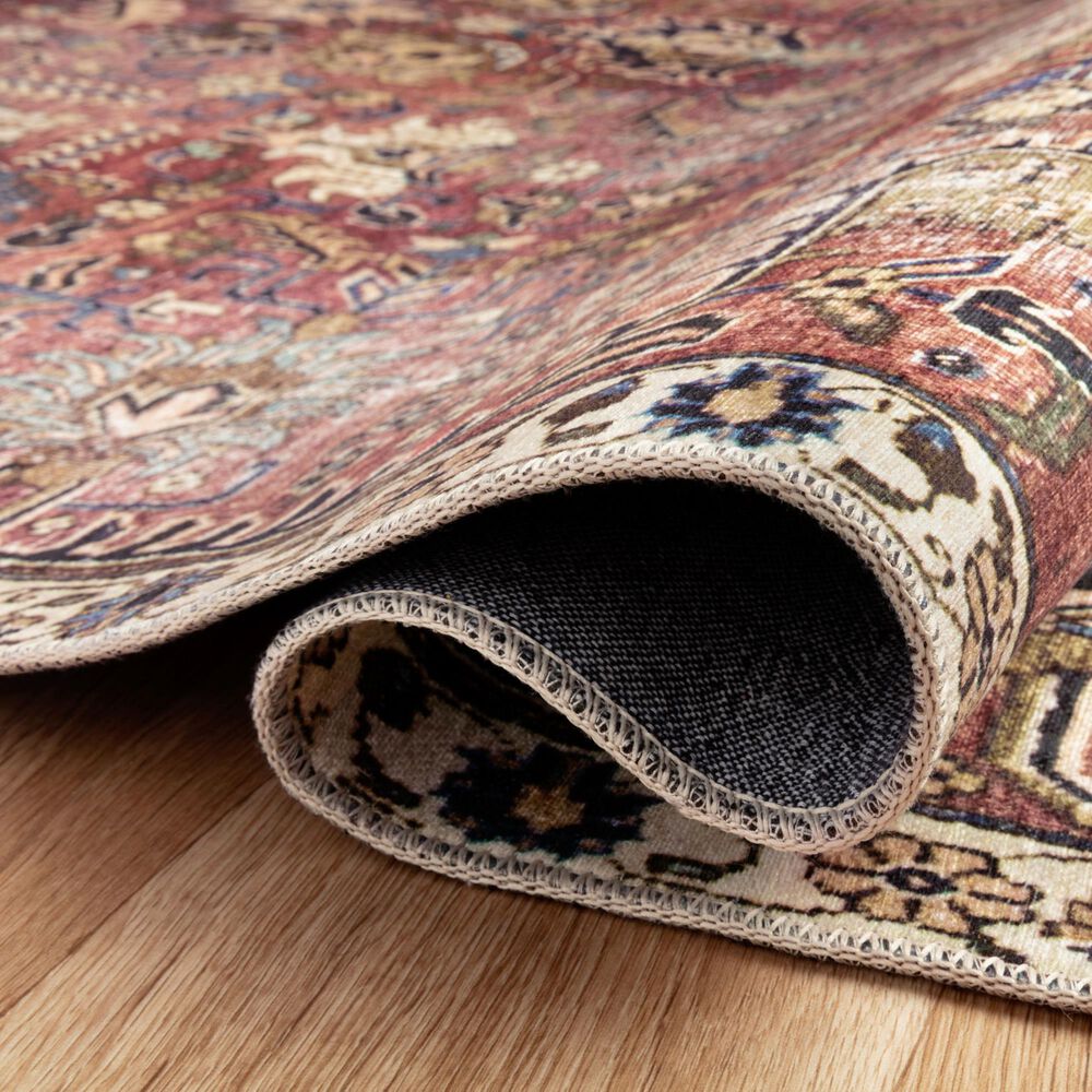 Chris Loves Julia x Loloi Jules 7&#39;6&quot; x 9&#39;6&quot; Merlot and Multicolor Area Rug, , large