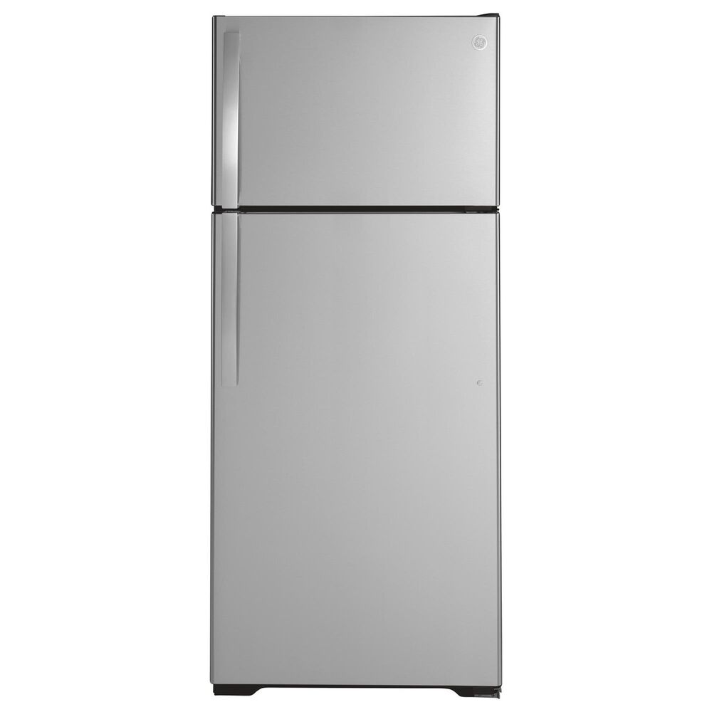GE Appliances 17.5 Cu. Ft. GTS18HYNRFS Top Freezer Refrigerator in Stainless Steel, , large