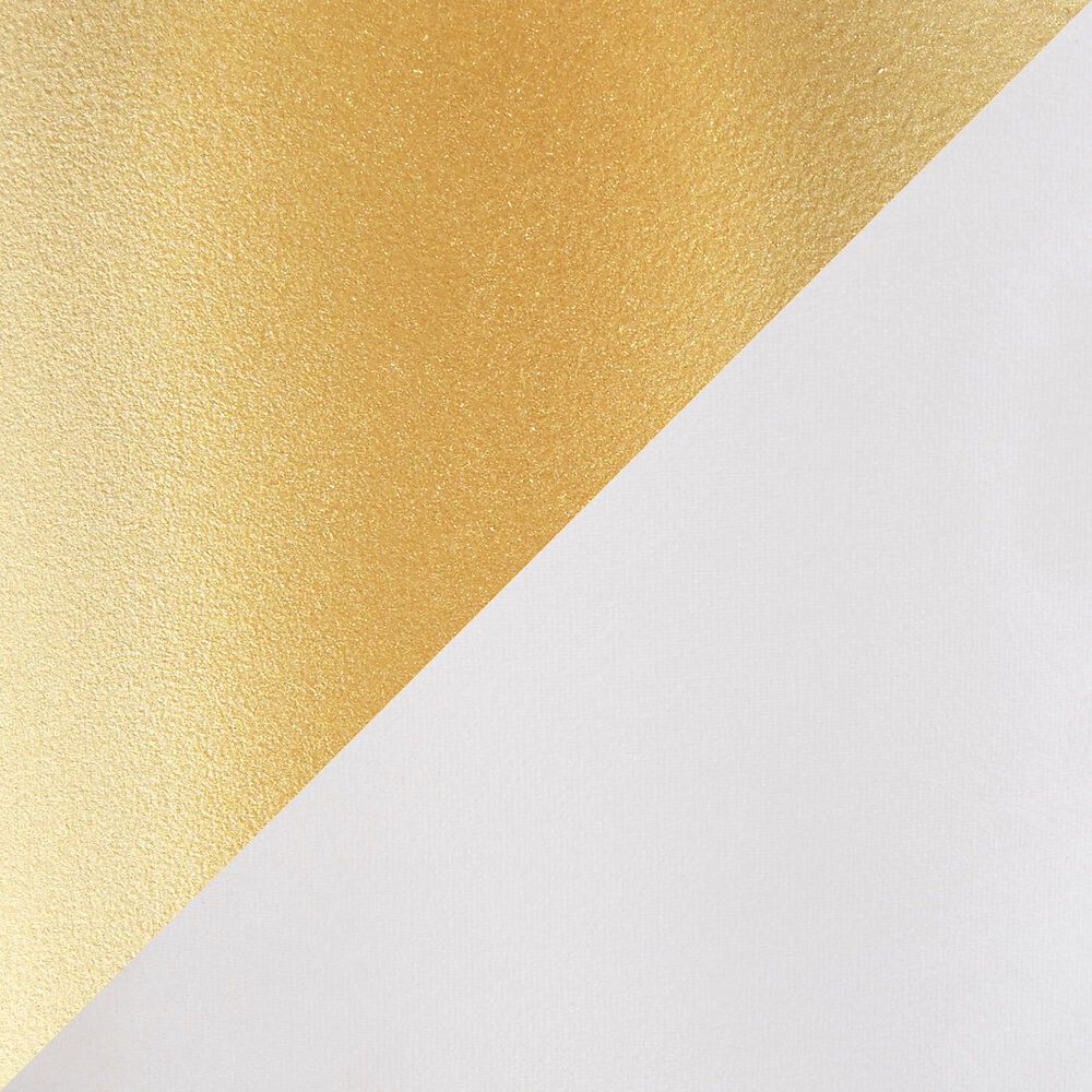Lumisource Ruched Ottoman in Cream Velvet and Gold, , large