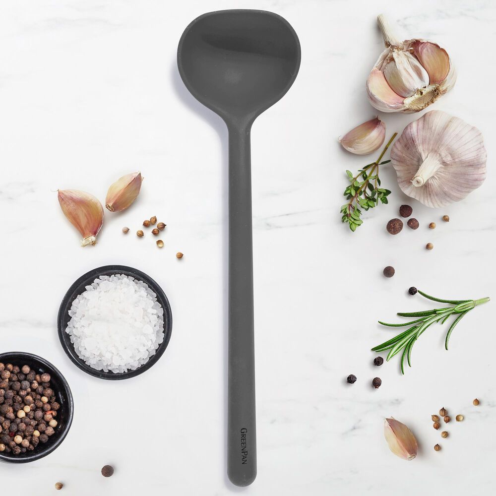 Green Pan Platinum Silicone Ladle in Charcoal Grey, , large