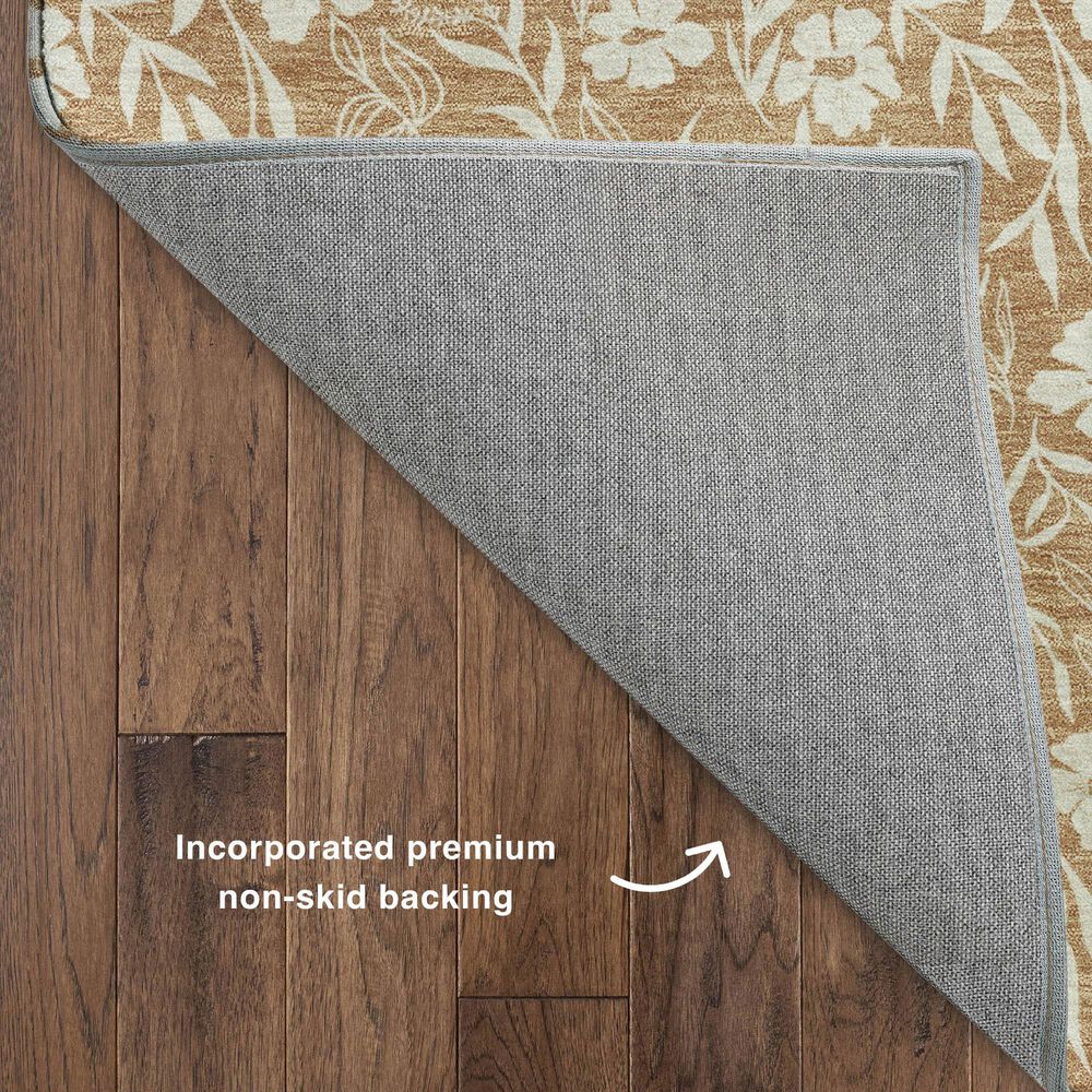 Dalyn Rug Company Soft Essentials Floral Copper 8' x 10' Indoor/Outdoor Area Rug, , large