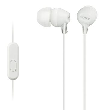 Sony EX Series Earbud Headphones with Microphone in White, , large