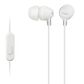 Sony EX Series Earbud Headphones with Microphone in White, , large
