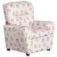 Brazil Tween Kids Recliner in Rainbow Bella with Cupholder, , large
