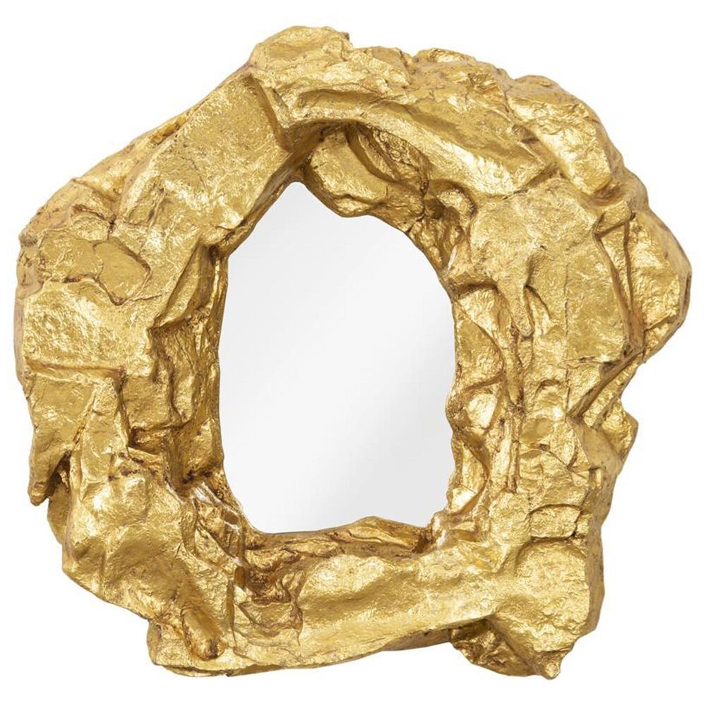 TimberHaus Rock Pond Narrow Mirror in Gold, , large