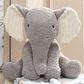 Lambs and Ivy Jungle Adventure Plush Elephant Stuffed Animal in Gray, , large