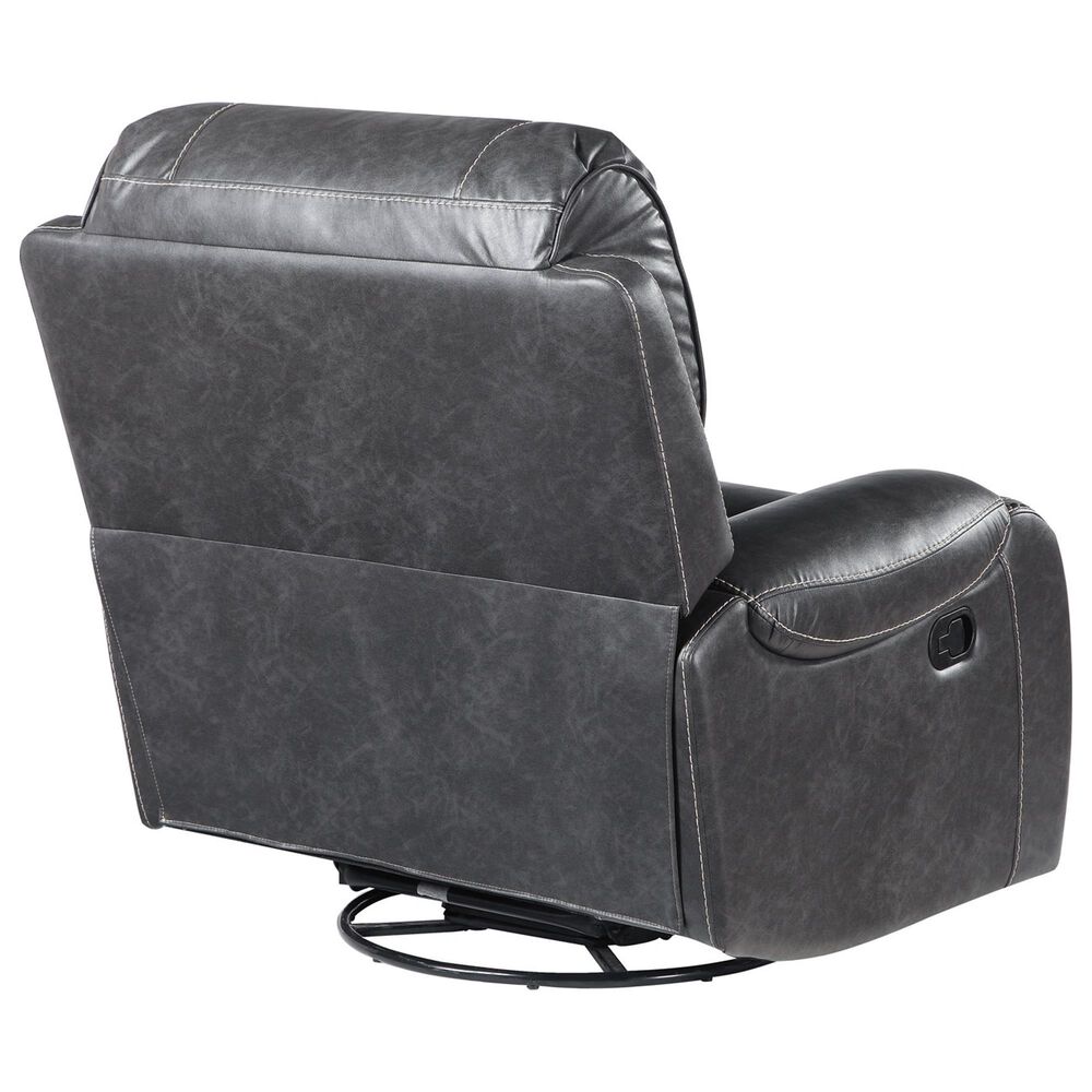 Steve Silver Keily Manual Swivel Glider Recliner in Dove Grey, , large