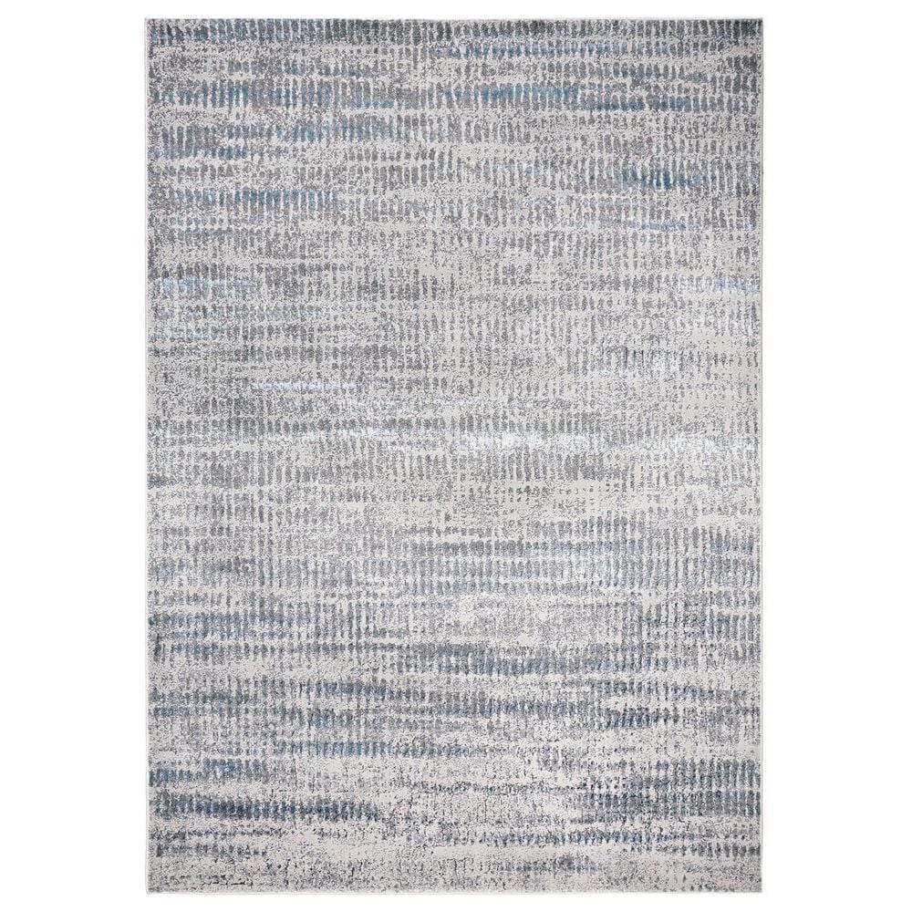 Feizy Azure 3402F 6"7" x 9"6" Blue and Gray Area Rug, , large