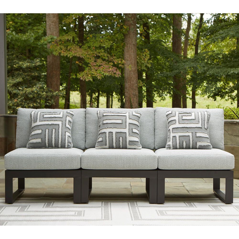 Ashley Beachloft 3-Piece Outdoor Sectional in Gray, , large