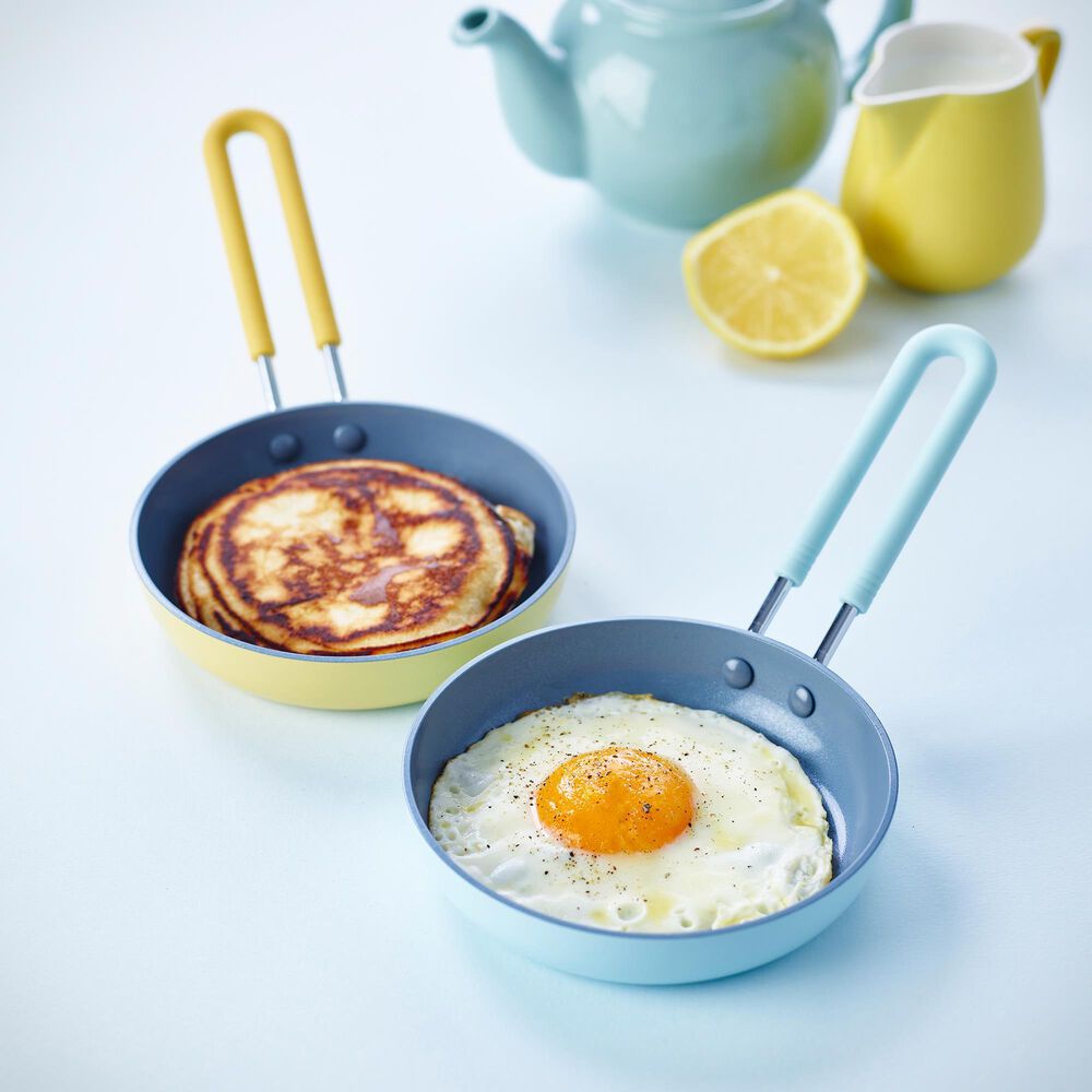 Green Pan Mini 5" Round Ceramic Nonstick Frypan in Yellow, , large