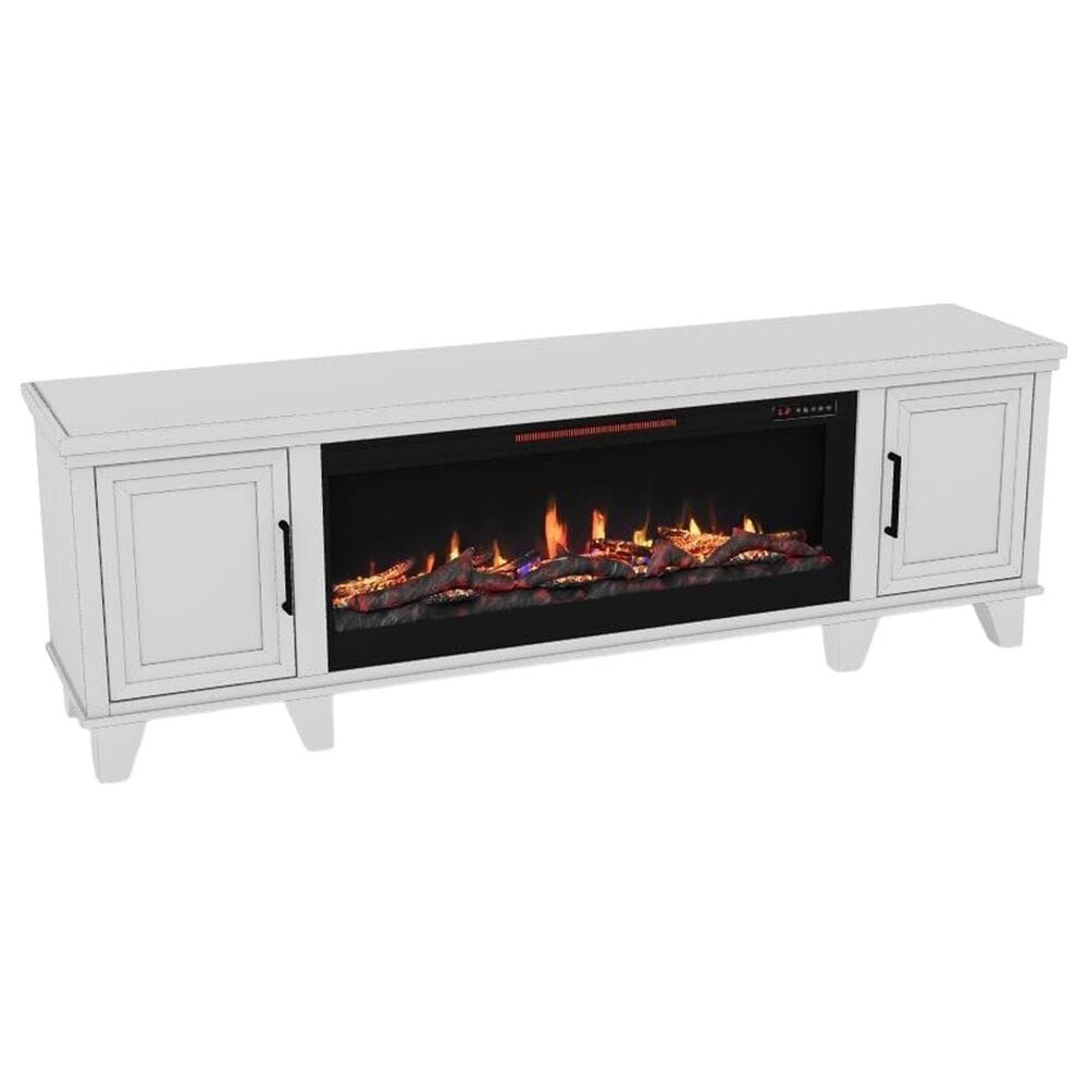 Legends Home Sonoma 78" Fireplace Console in Jasmine White Wash, , large