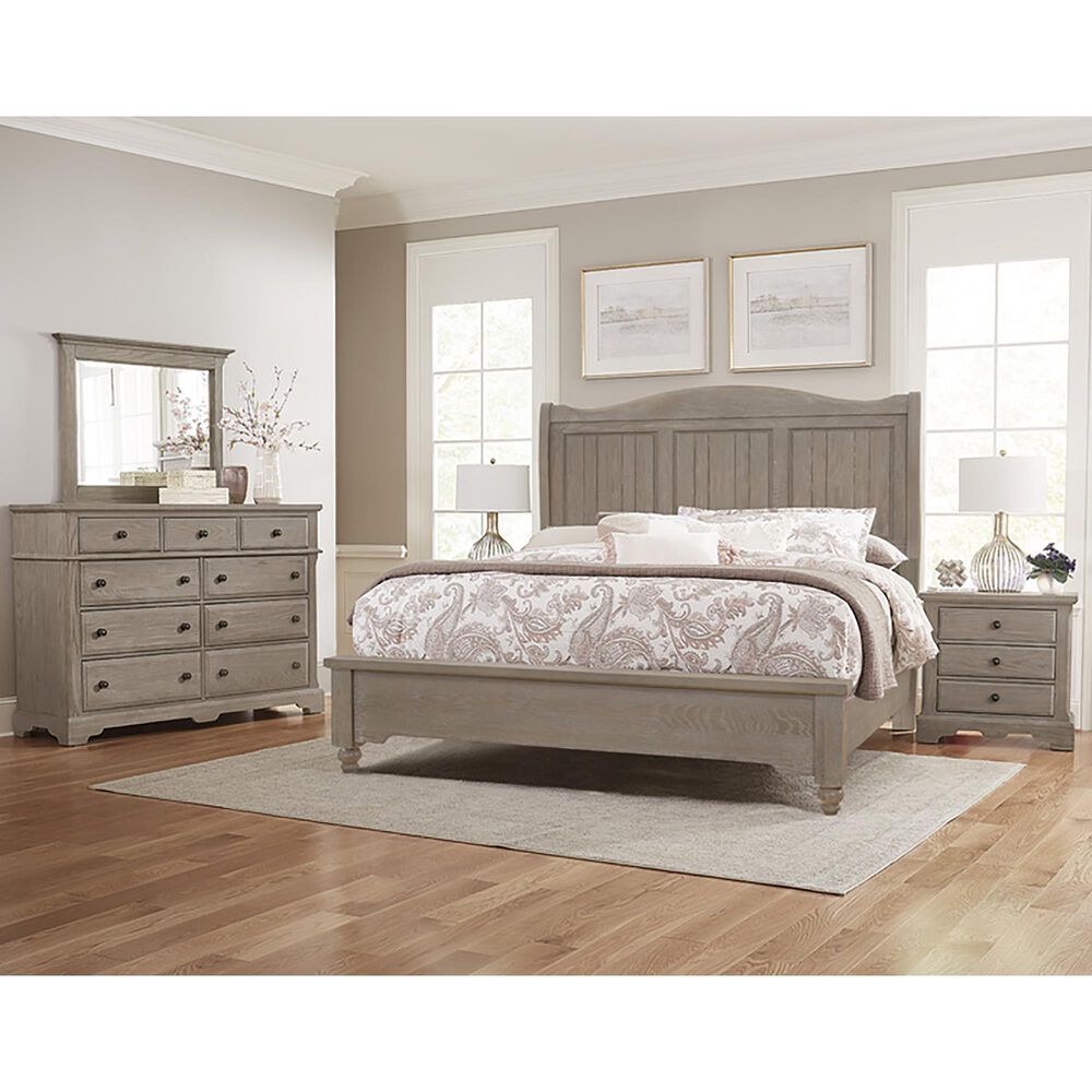 Viceray Collections Heritage Queen Sleigh Bed in Greystone, , large