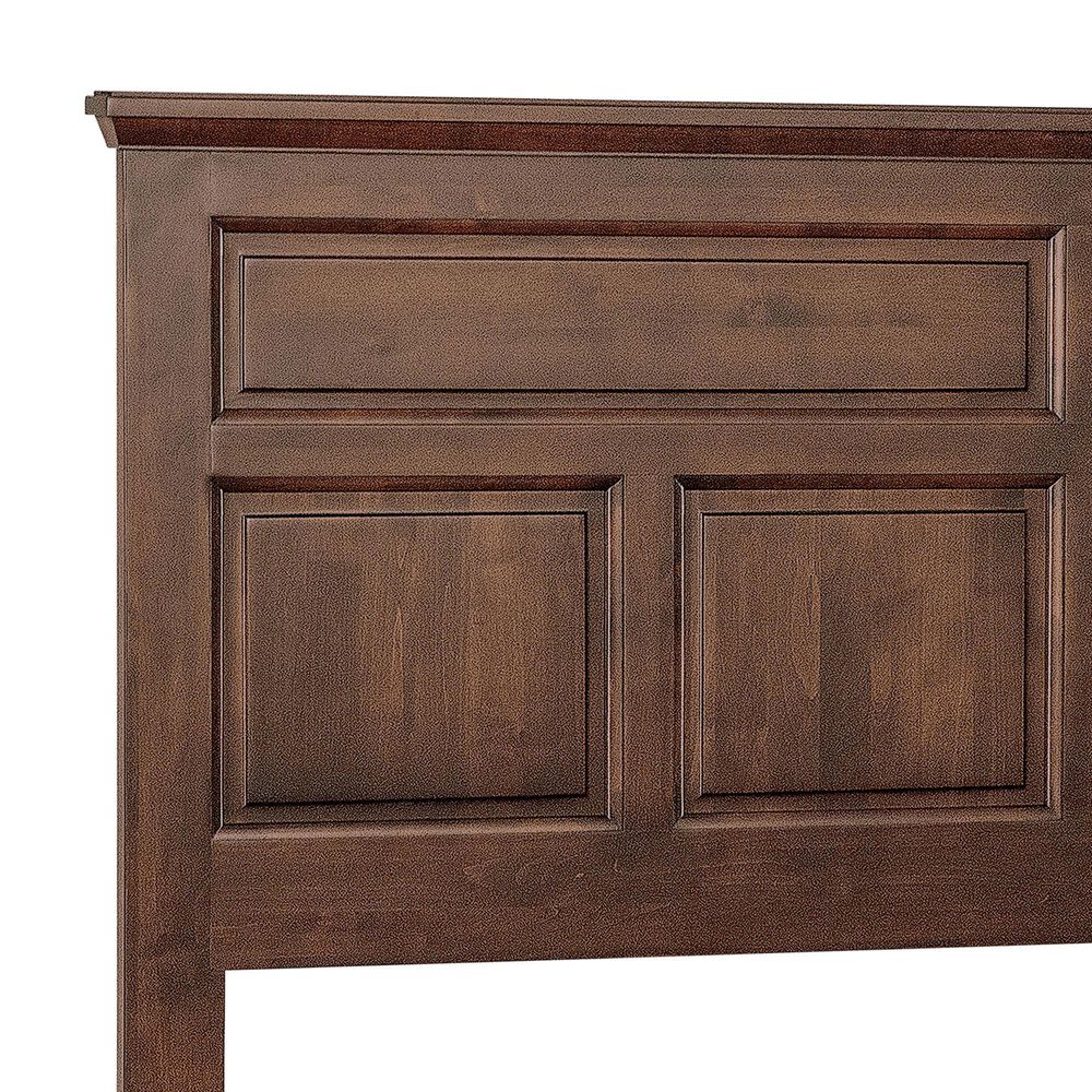 Archbold Furniture Heritage Estate King Panel Bed in Brown Mahogany, , large
