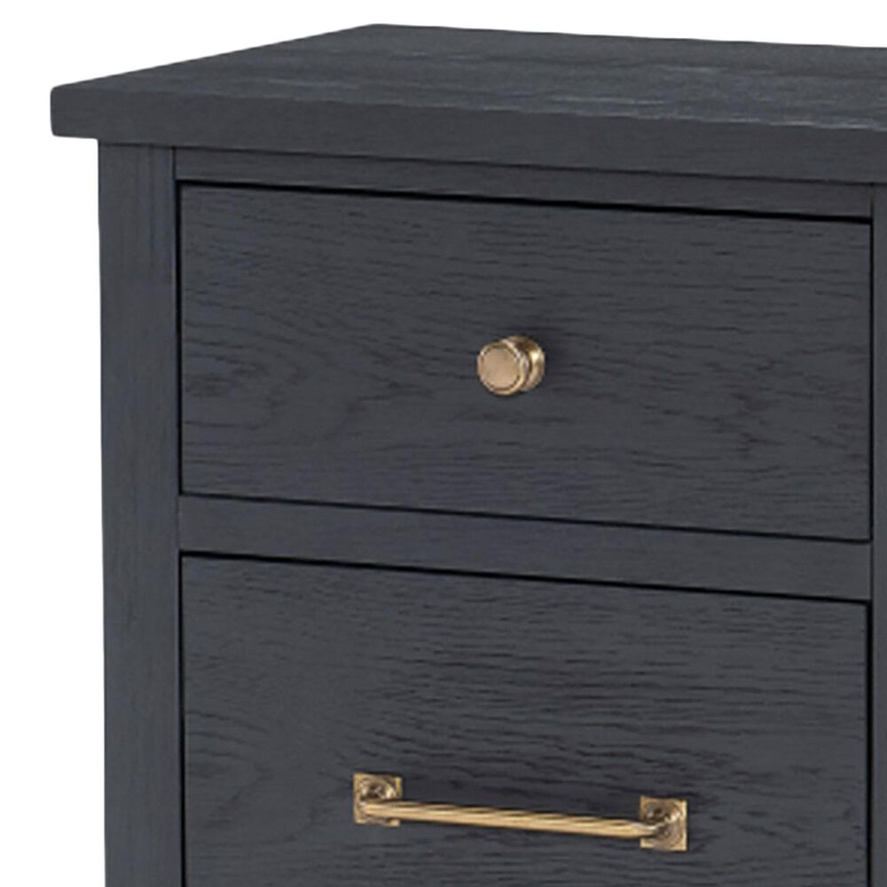 Legacy Classic Flatiron 2-Drawer Night Stand in Black, , large
