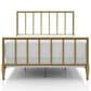 Furniture of America Blair Queen Slat Bed in Gold, , large