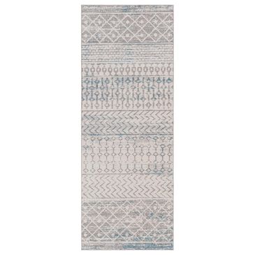 Surya Lavadora 2"7" x 7"3" Gray, Light Gray and Blue Runner, , large