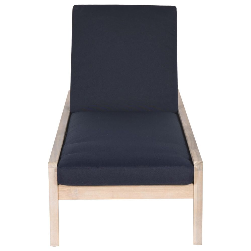 Linon Home Decor Teagon Patio Chaise Lounger in Beige, , large