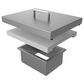 Hestan Outdoor Countertop Trash Chute with Cutting Board in Stainless Steel, , large