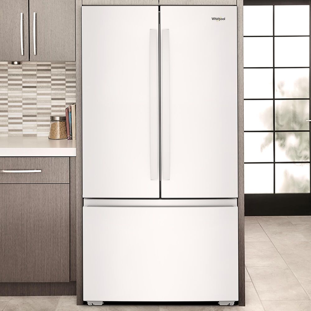 Whirlpool 24.3 Cu. Ft. Counter Depth 3-Door French Door Refrigerator in White, , large