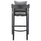 Armen Living Menorca Patio Counter Height Bar Stool in Dark Gray, , large