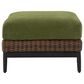 Ashley Horizon Hall Outdoor Ottoman with Cushion in Green, , large