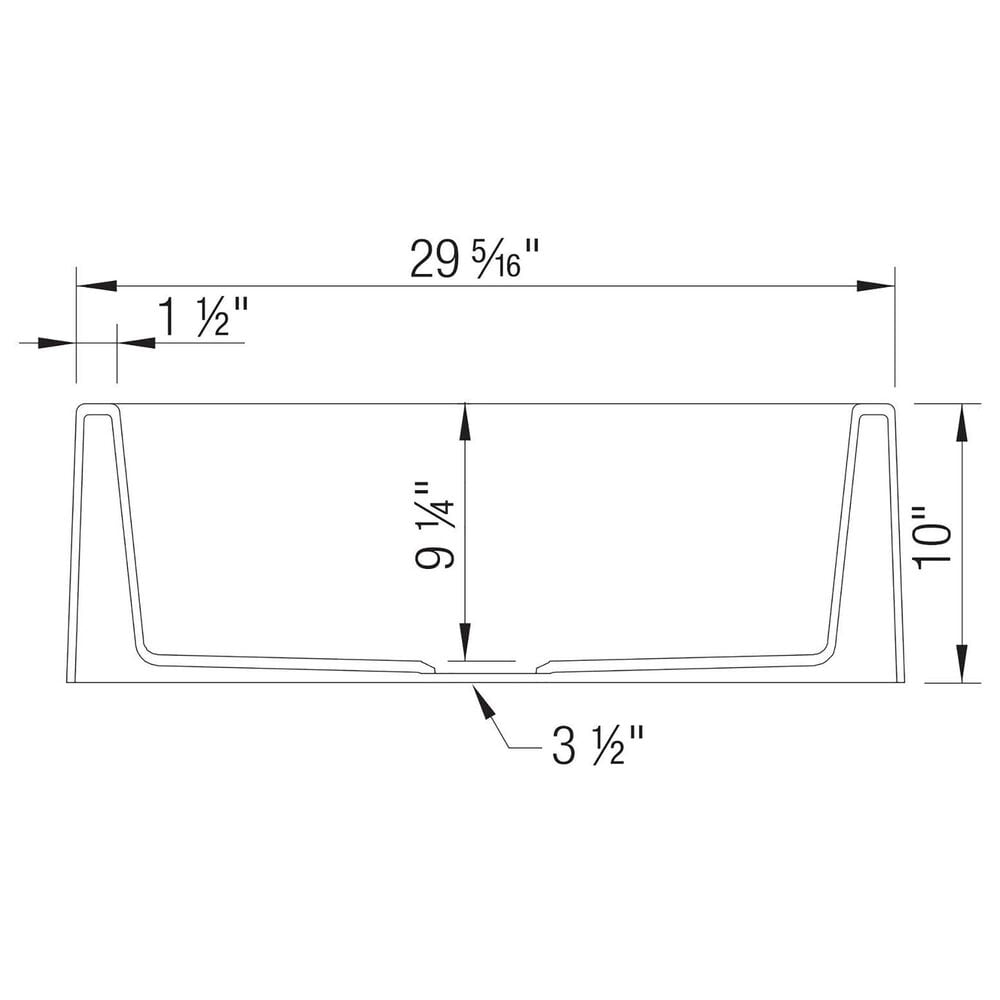 Blanco Ikon 30&quot; Apron Front Single Bowl Sink in Soft White, , large