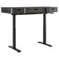 Riva Ridge Sloane 60" Sit and Stand Desk in Mink and Black, , large